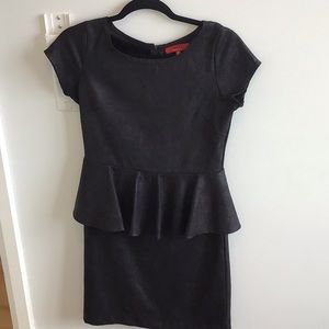 Slightly shiny peplum dress